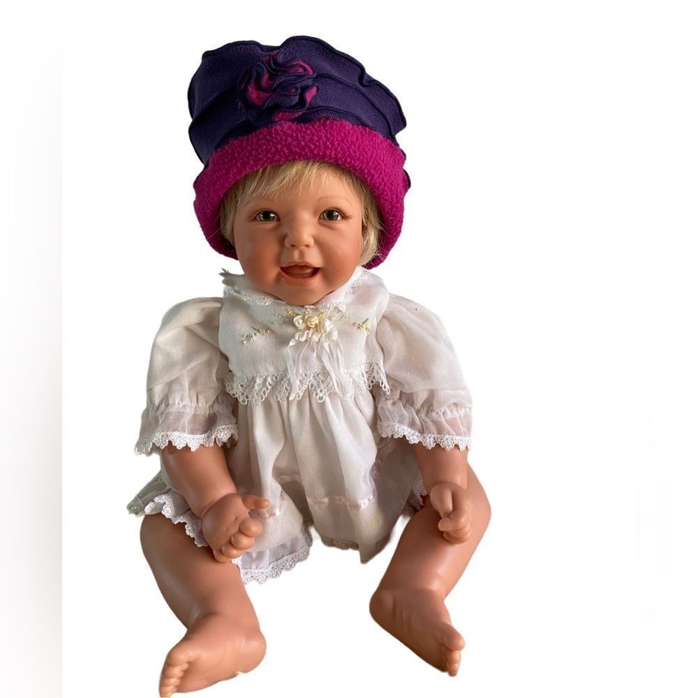 Mack & Co little girl toddler fleece hat cap Size 2-4 yrs Purple and Pink
